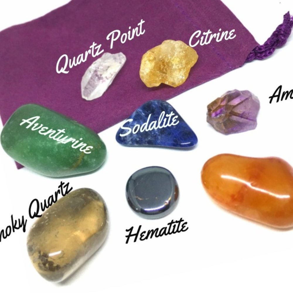 Spiritual Crystal Beginners Set with Guide Sheet